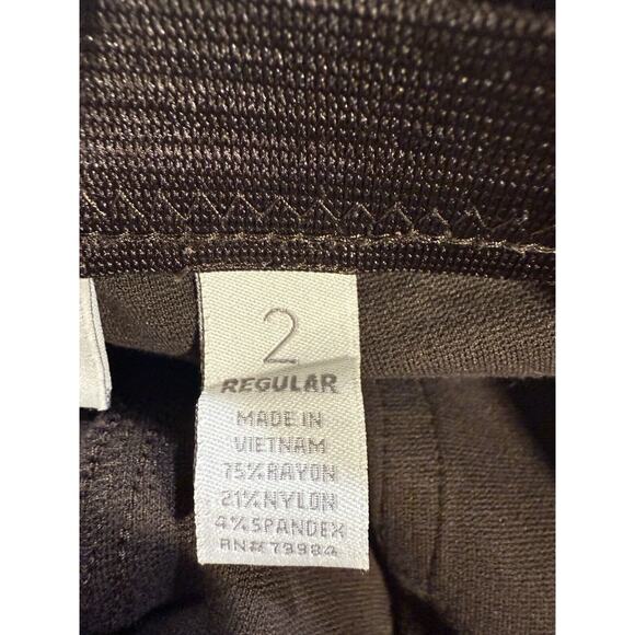 Chicos Pants Womens Brown Slacks So Slimming Zip Coin Pocket US 2R - Picture 4 of 4